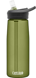 CamelBak Eddy+ Water Bottle with Bite Valve Straw, Leak‑Resistant Easy‑Sip Design for Everyday Hydration, 25oz, Olive - color: Olive, size: 25 Ounces