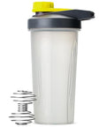 Mr. Pen- Shaker Bottles for Protein Mixes with Twist Cap, 28 oz | Gray/Yellow, Protein Shaker Bottle with Wire Whisk Ball - color: Gray/Yellow
