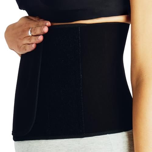Belly Bandit Postpartum Belly Wrap with Bamboo Viscose - color: Black, size: X-Small