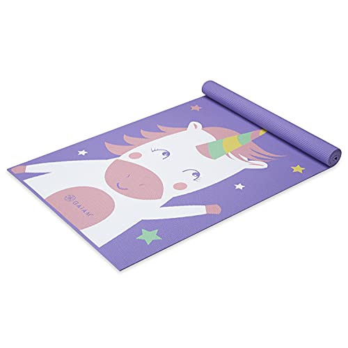 Gaiam Kids Yoga Mat Exercise Mat, Yoga for Kids with Fun Prints - Playtime for Babies, Active & Calm Toddlers and Young Children - color: Twinkle Toes