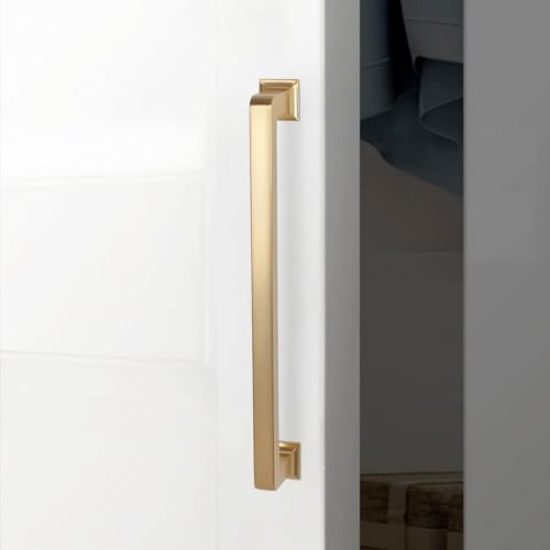 10 Pack 6-1/4 inch Champagne Bronze Kitchen Cabinet Handles Cabinet Pulls Gold Drawer Pulls Kitchen Cabinet Hardware Dresser Handles - color: Champagne Bronze, size: 6-1/4" Hole Center（160mm）