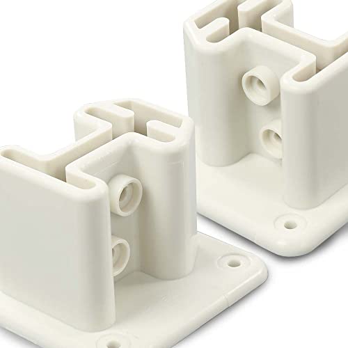 G-PLUS Ladder Flanges Pool Ladder | Compatible with Heavy Duty Resin In-Pool Above Ground Swimming - size: White(square)