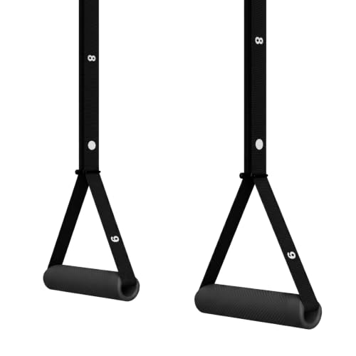 Kensui NanoBars V2 - Portable Suspension Trainer, 600 lb Max Load | Stable and rotating handle modes support pull ups, rows, dips, curls and full body training with natural wrist movement.