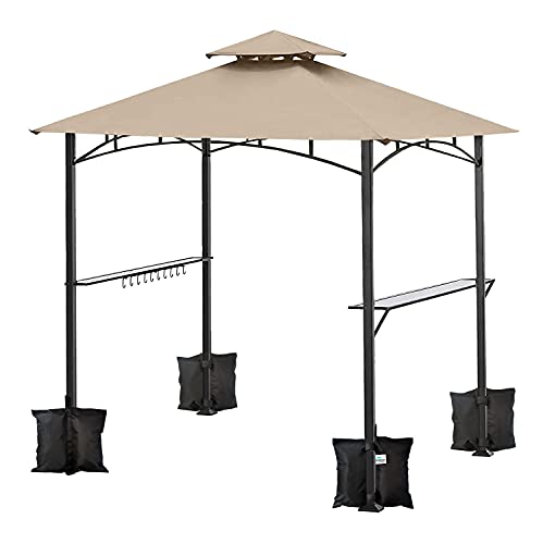 Ontheway Sand Bags for Canopy Tent, Heavy Duty Weights Sandbags, 4pcs-Pack (Black) - color: Black
