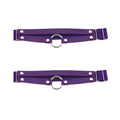 Adjustable O-ring Leg Garter, Elastic Thigh Garters Belt for Women, 1 Pair - color: Purple