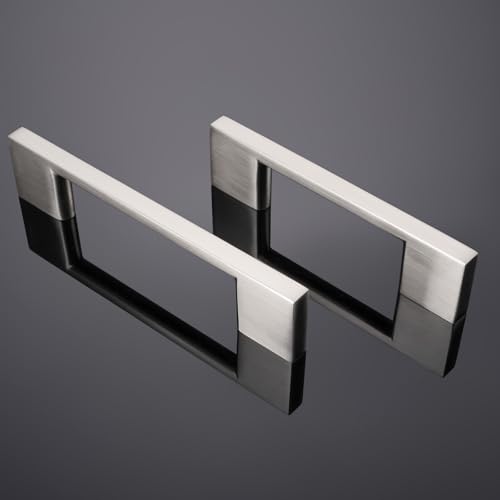 10 Pack 3 Inch(76mm) Cabinet Pulls Brushed Satin Nickel Cabinet Handles Zinc Alloy Drawer Pulls Solid Cabinet Hardware - color: Brushed Satin Nickel, size: 3'' Hole Center(76mm)
