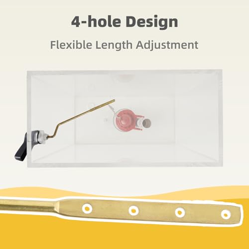 Universal Metal Toilet Handle Lever, Side/Angle Mount, Oil Rubbed Bronze | Solid Brass Toilet Flush Handle Compatible with Kohler/American Standard/ TOTO/Gerber, Stainless Steel Chain, Easy to Install - color: Oil Rubbed Bronze, style: Side Mount Design