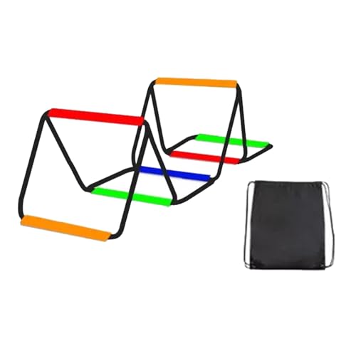 Menolana Agility Ladder Speed Ladder Foldable Workout Rugby Multifunction Home Gym Agility Training Equipment Fitness Feet Training - size: 6 Grids With Bag