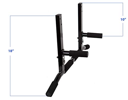 Joist Mount Pull Up Bar with Pull Up Assistance Bands - Commercial Gym Quality Pullup Bar with 41" Loop Exercise Pull-Up Assist Bands - color: Purple