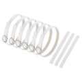 uxcell Replacement Ankle Strap for Heels Detachable Shoe Straps PU Leather Shoe Band - color: Matte White