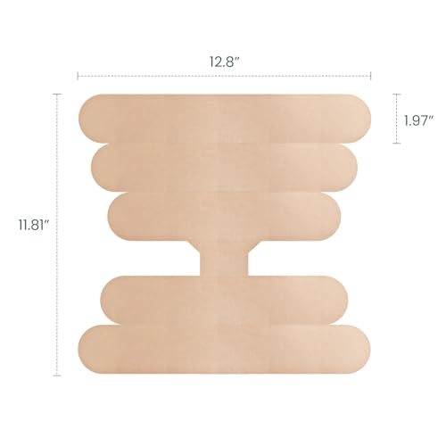 Welnove Kinesiology Tape for Ankle: Precut Athletic Ankle Tape for Sprained Ankle Support: Ankle Wrap Sports Tape for Women Men Pain Relief Recovery (Beige, 8-Pack) - size: 8 Count (Pack of 1)