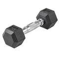 Lifeline Fitness Hex Dumbbells, Rubber Wrapped Hex Dumbbells, Premium Quality, Ergonomic Knurled Handle, Dumb Bells for Exercise, Home Gym Exercise Weights - style: 5 lb