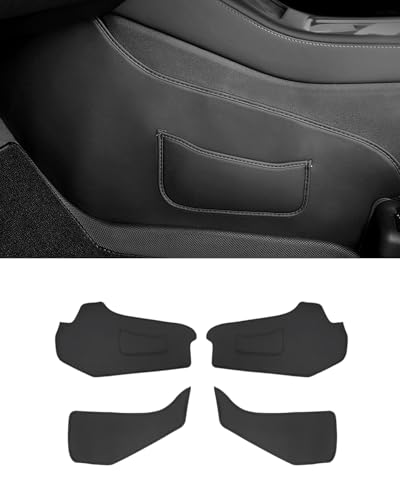 Center Console Side Anti-Kick Mats,Model Y Dust Resistant Protector Cover Leather Fabric Anti Kick Pad Compatible with Tesla Model Y 2021-2024 (for model y 2021-2024)