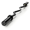 LIONSCOOL 2 Inch EZ Curl Bar, 350LBS/700LBS Weight Capacity Olympic Curl Barbell for Bicep, Tricep Workout, Deadlifts, Weightlifting, Strength Training Exercises - color: Black