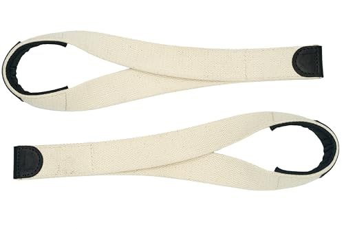 WARM BODY COLD MIND V2 Lifting Wrist Straps for Weightlifting - Hand Straps for Powerlifting, Weight Lifting, Bodybuilding Functional/Cross Training, Deadlift Gym Bar, Cotton - color: PRO White