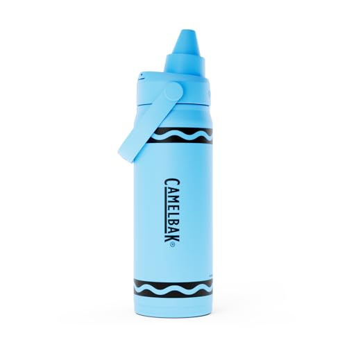 CamelBak Crayola Chug Insulated Stainless Steel Water Bottle, Cold Retention Design with Spill Resistant Chug Lid for Everyday Hydration, 16oz, Sky Blue - color: Sky Blue