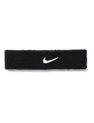 Nike Unisex Adult Swoosh Classic Headband - color: Black/white