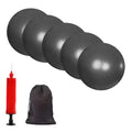 6 Inch Mini Exercise Pilates Yoga Ball, Stability Ball for Yoga, Barre, Training and Physical Therapy- Improves Balance with Inflate Pump(Pink) - color: balck-5pcs, size: 6 Inch