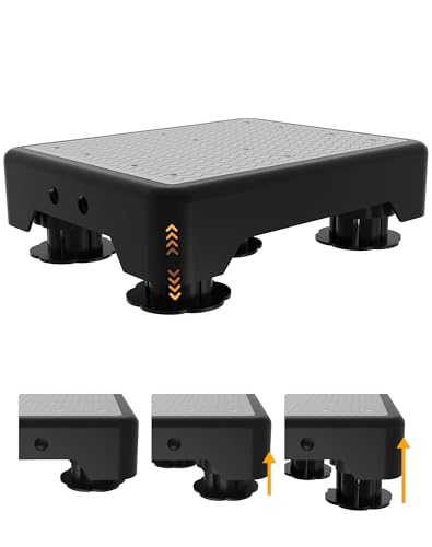 Adjustable Step Stool for Adults, Toddler Step Stools, 660 LBS Capacity Non-Slip Safety Step Platform for Elderly and Kids, Portable Stair Assist for Cars, Bedside, Kitchen, and Shower, Grey - color: Gray