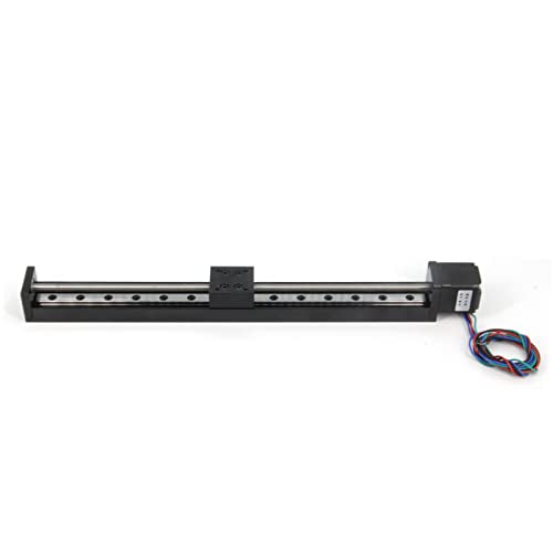 1PCS 250mm Effective Stroke Length Mini Linear Rail Guide Slide Actuator T6x1 Lead Screw with NEMA11 Stepper Motor for DIY CNC Router Parts X Y Z Linear (Size:250mm) - size: 250mm