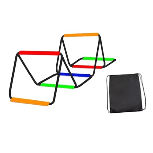 Menolana Agility Ladder Speed Ladder Foldable Workout Rugby Multifunction Home Gym Agility Training Equipment Fitness Feet Training - size: 6 Grids With Bag