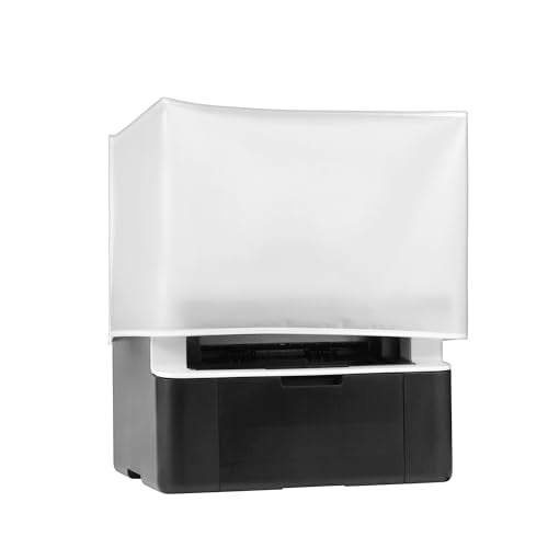 Printer Dust Cover See-Through Lightweight Waterproof Protective Case compatible with HP, EPSON,CANON, BROTHER, PIXMA -24W x24D x19H in - size: 24W x24D x19H