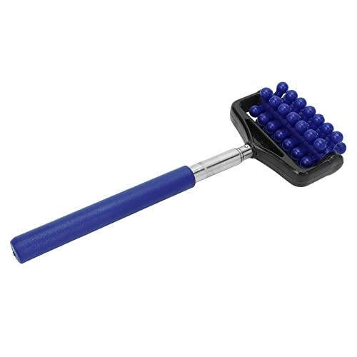 Telescopic Yoga Massage Stick for Men and Women – Granular Body Roller for Neck, Back, Legs, Home Use (Navy Blue)