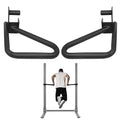 Hulkfit Power Cage Dip Bar Attachments with Multi-Grip Pull up Handles, Heavy Duty Iron Strength Training Accessories for Squat Rack & Power Cage