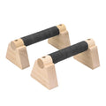 Pushup Bars, Wooden Push-up Stand, Non-Slip Parallettes Bars with Ergonomic Sturdy Structure for Home Fitness Training,Floor Workout