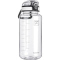 Fanhaw 32 Oz Clear Tritan Water Bottle, BPA-Free & Leak-Proof, Wide Mouth with Anti-dust Chug Lid, Reusable Plastic Bottle for Gym, Travel, School & Office, Back to School Essentials (Clear&White) - color: Clear&White, size: 32 Ounces