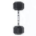 Ader Octagon Deluxe Professional Rubber Dumbbell Contoured Handle, Sold As 1 Piece (2 Lbs-120 Lbs) - size: 8-Pound