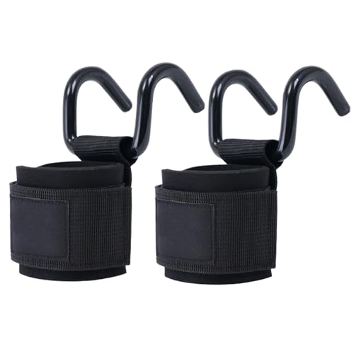 Anti Slip Fitness Lifting Hooks, Adjustable Grip Wristband, Functional Weightlifting Tool, Home Gym Accessory, Pull Up Training Tool with Comfortable Design, Lifting Hooks for Strength