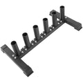 6-Bar Holder 2" Olympic Rack, Floor Stand for Home Gym | Holds Olympic, curl, trap, axle bars. Protective sleeves. 24 lbs. No wall mount. Easy assembly, fits small spaces.