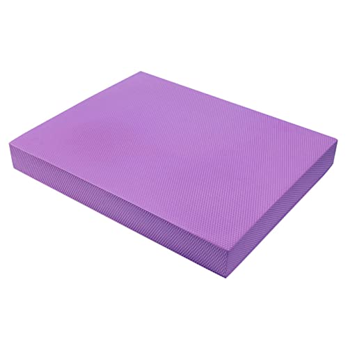 RiToEasysports Fitness Yoga Balance Mat, Balance Training Foam Pad Flat Support Soft Cushion High Exercise Yoga Mat Training Mats for Women Mats - color: Dark Rattan Purple