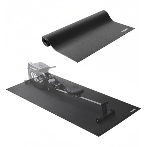 VEVOR Treadmill Mat for Carpet Floor, Exercise Equipment Mat for Treadmills, Stationary & Recumbent Bikes, High Density PVC Floor Protector Gym Mats, Waterproof and Non-Slip for Home Gym - size: 30"x 72"x 0.24"