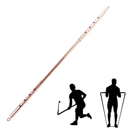Spreader Bar Expandable Exercise Bar, Yoga Training Fitness Gear, Home Pilates Tools, Workout Bar,Sports Gym Kit - style: Rose Gold