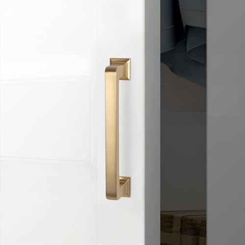 10 Pack 3-3/4 inch(96mm) Champagne Bronze Kitchen Cabinet Handles Cabinet Pulls Gold Drawer Pulls Kitchen Cabinet Hardware Dresser Handles - color: Champagne Bronze, size: 3-3/4" Hole Center（96mm）