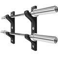 Luwint Wall Mounted Horizontal Barbell Holder, 1 Bar/2 Bars Storage Rack - style: B.2 Bar Holder