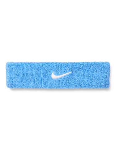 Nike Unisex Adult Swoosh Classic Headband - color: University blue/white