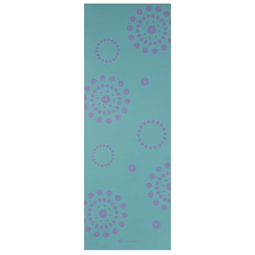 Gaiam Yoga Mat - Premium Print Reversible Extra Thick Non Slip Exercise & Fitness Mat for All Types of Yoga, Pilates & Floor Workouts - color: Aqua Trance