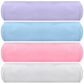 Breling 4 Pack 72" x 24" Hot Yoga Towel Non Slip Microfiber Mat Towel Sweat Absorbent Soft Pilates Mat Essentials for Hot Yoga Pilates Exercise(Purple, Pink, Blue, White) - color: Purple, Pink, Blue, White