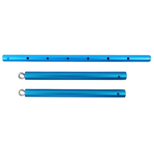 Black Expandable Spreader Bar Set Sports Pilates Training Tools Kit - color: Blue