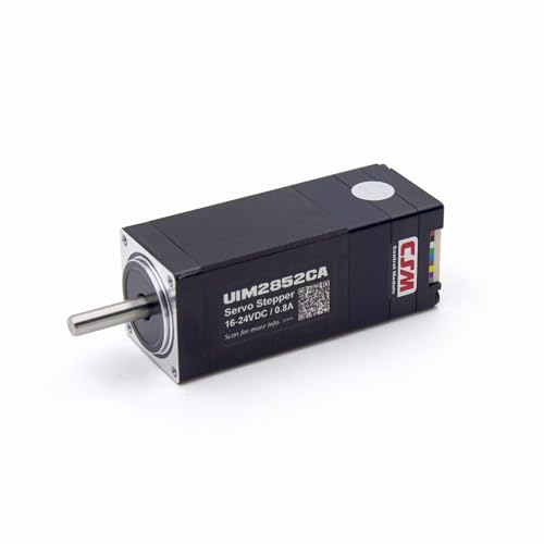 NEMA 11 Integrated Servo Stepper Motor with Built-in Multi-Turn Absolute Encoder,Closed Loop Servo Motion Controller and Driver,CAN Bus,High Speed 3000RPM,Max0.16Nm,0.7A,16-24VDC(UIM2852CA) - style: Absolute Multi-Turn Encoder
