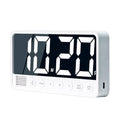 Digital Kitchen Timer with 7.1” Extra Large Display, Rechargeable Magnetic LED Countdown/Up Memory Timer with 6 Alarms & 4 Volume Levels for Cooking, Classroom, Office, Home Gym (White) - color: White
