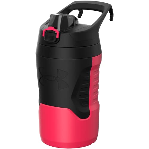 Under Armour 32 oz Insulated Water Bottles - Sports Water Jug with Fence Hook, Leak Resistant for Baseball, Football & More, 32 oz Insulated, Cerise - color: Cerise, size: 32 Ounces