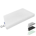 Gooo&Ma Shower Cushion, Non-Slip Air Fiber Bath Pad, White | Waterproof, 3D mesh quick-dry, hook, for shower bench/chair, elderly & pregnancy, 16"x12"x2", washable - color: White