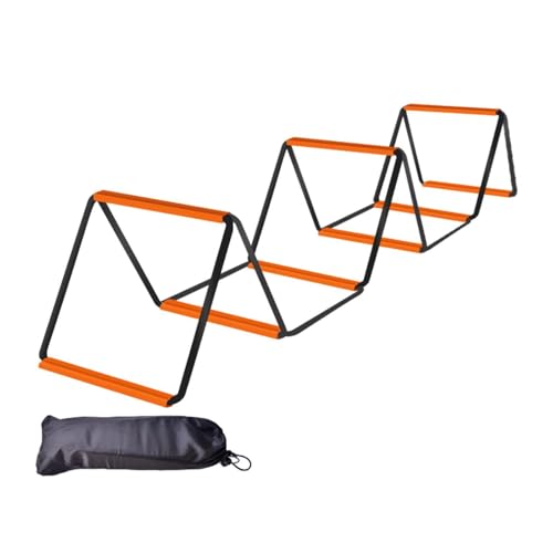 Menolana Agility Ladder Football Footwork Ladder Balance Foldable Agility Training Equipment Speed Ladder for Outdoor Sports Workout - size: 8 Grids With Bag