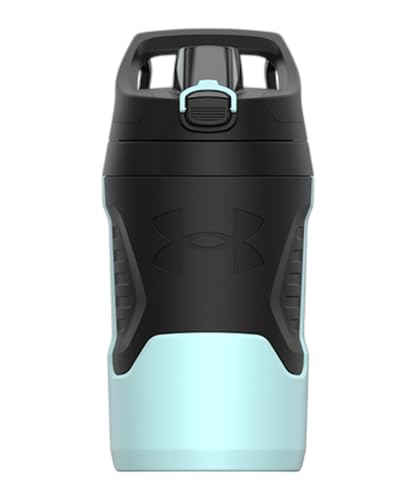Under Armour 32 oz Insulated Water Bottles - Sports Water Jug with Fence Hook, Leak Resistant for Baseball, Football & More, 32 oz Insulated, Breeze Blue - color: Breeze Blue, size: 32 Ounces