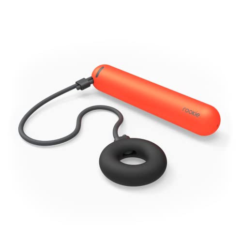 Tangram Smart Rope Rookie Donut - Cordless Fitness Jump Rope, App-Connected, Adjustable Length, Replaceable Battery, Track Jumps and Calories, Portable Workout Rope for Home and Gym - color: Coral