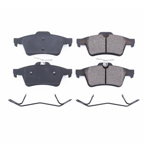 PowerStop Rear Brake Pads for Chevrolet Cobalt 2009-10 |Ford C-Max 2013-18 |EcoSport 2018-22 |Escape 2013-16 |Focus 2012-18 - Z17 Ceramic Brake Pads with Installation Hardware, 17-1095 - style: 17-1095